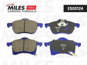 Колодки тормозные передние (Смесь CERAMIC серия PRO) OPEL ASTRA G 1.8-2.2 16v/ZA E500124 MILES