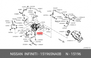 Прокладка турбины 15196-5NA0B NISSAN