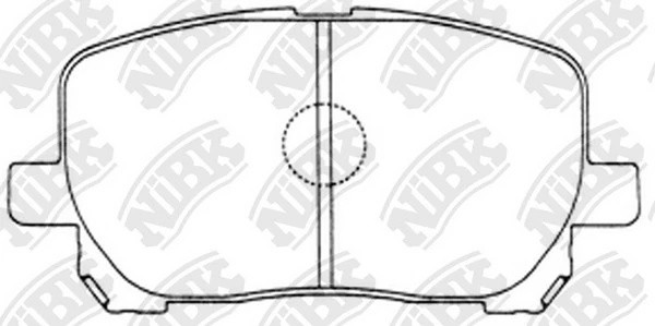 Колодки тормозные TOYOTA Avensis (01-09),Matrix (01-04) передние (4шт.) NIBK PN1470 NIBK