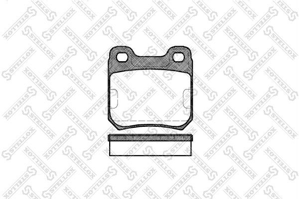 239 10=FDB609 !колодки дисковые з.\ Opel Omega 1.8-2.0i/2.3D/TD 86-88 250-010-SX STELLOX