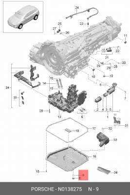 Кольцо уплотнительное N0138275 N 013 827 5 VAG