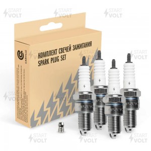Свечи "STARTVOLT" для а/м ВАЗ 2101/08 (з.0,5 мм) карб. А-17 ДВРМ (4 шт.) с резис VSP 0002A START VOLT