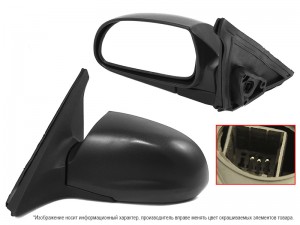 Зеркало HYUNDAI ACCENT 00-06ACCENT(Тагаз) 01- LH 3 контакта  STHN04940A2 STHN04940A2 SAT