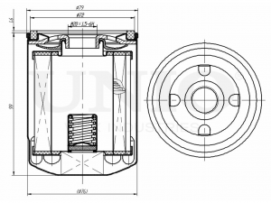 Фильтр масляный FLT-20046 UNIO
