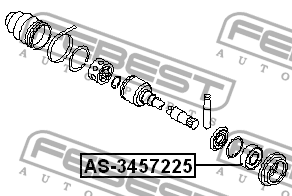 Подшипник опоры NISSAN Primera (P10,P11,P12),Teana (J31,J32),X-Trail (T30) приво AS-3457225 FEBEST