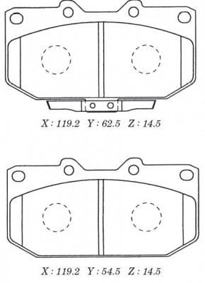 Колодки тормозные дисковые пер. SUBARU IMPREZA 98-00 D7037M D7037M MK KASHIYAMA