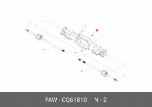 Пробка FAW моста OE CQ61810 FAW