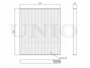 Фильтр салонный FLT-40035 UNIO