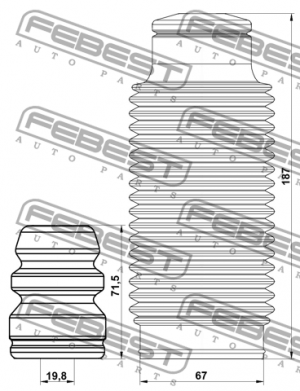 Комплект пылезащитный передний KIA CEED 06 2006- KSHB-CEEDF-KIT KSHB-CEEDF-KIT FEBEST