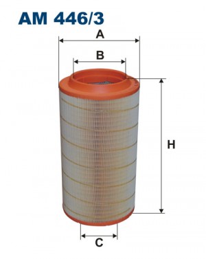фильтр воздушный! MAN TGA/TGS/TGX 00> AM4463 FILTRON