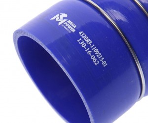 Шланг УРАЛ охладителя соединительный с кольцами гофра силикон MEGAPOWER 130-16-062 MEGA POWER