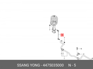 Стойка стабилизатора SSANGYONG Tivoli (15-) (G16F,D16F) переднего OE 4475035000 SSANG YONG