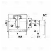 OPEL ASTRA H / FAMILY (2004>) 23X35X22 GO2109 TRIALLI