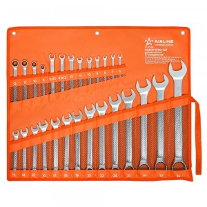 Набор ключей универсальный PRO 27пр. (комб. 6-36мм, комб. с трещоткой 8,10,12,13 AT-27-46 AIRLINE