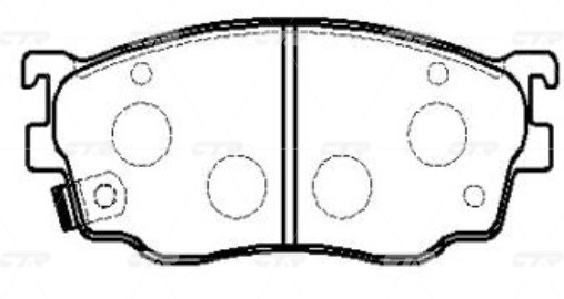 Колодки тормозные MAZDA 626 1997 ~ 2002 / Capella 1997 ~ 2002 / 323 2000 ~ 2004  GK0665 CTR