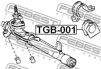 Опора рулевой рейки TGB-001 TGB-001 FEBEST