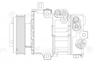 Компрессор кондиц. для ам Hyundai Creta (16-) 2.0i (LCAC 0820) LCAC 0820 LUZAR