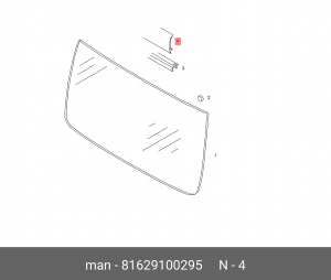 Облицовочный профиль 2200 mm 81629100295 MAN