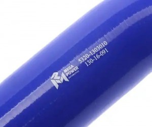 Патрубок радиатора верхний КАМАЗ 5320 силикон L130/80, d60 MEGAPOWER 13016091 MEGA POWER