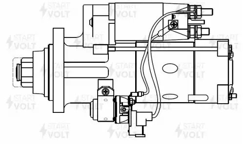 Стартер для а/м Volvo FH II (12-)/FM (05-) с дв. D13C460/D13K460 24В 5,5кВт (LSt LST 1095 START VOLT