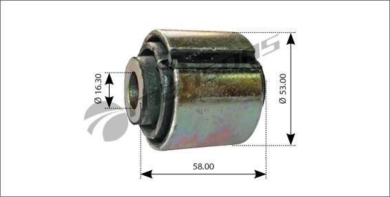 Сайлентблок MAN TGA кабины (16x53x58) MANSONS 400559 MANSONS