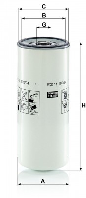 Фильтр топливный Volvo FH12/FM12 (D12С, D12D, D13A) LONG LIFE WDK1110224 MANN FILTER