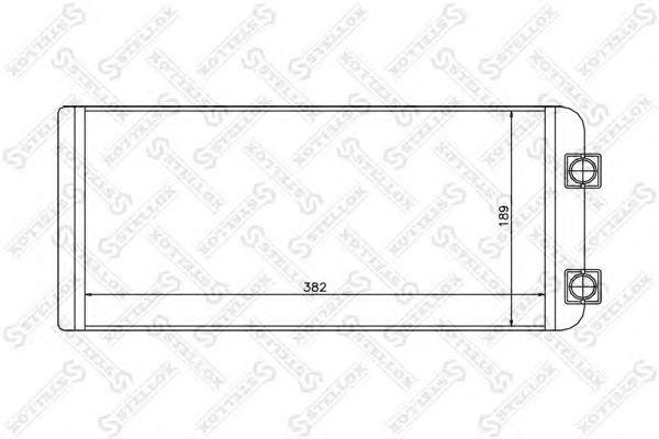радиатор отопителя !382x189x40\VOLVO FH12/FM12/9 82-05008-SX STELLOX