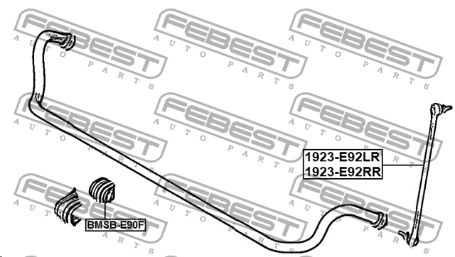 Тяга стабилизатора передняя левая 1923-E92FL 1923-E92FL FEBEST