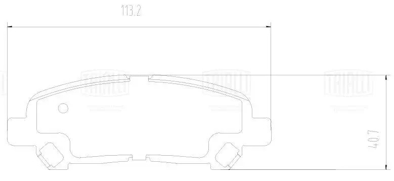 Колодки торм. Toyota Highlander (07-) диск. зад. (PF 2471) PF 2471 TRIALLI