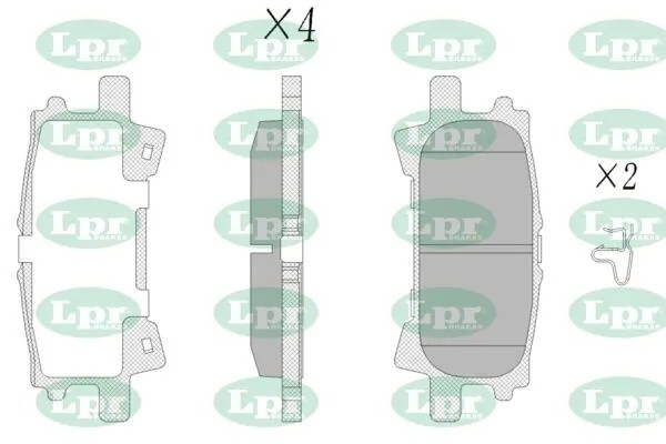 Комплект тормозных колодок 05P1436 05P1436 LPR