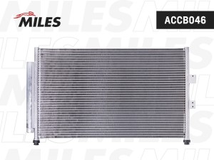 Радиатор кондиционера (паяный) HONDA CIVIC VII 1.4 Vtec Hybrid 05- ACCB046 ACCB046 MILES