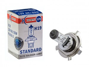 лампа! галогенная H19 PU43t-3 12V 60/55W 3200К STANDARD\ 1007148 XENITE