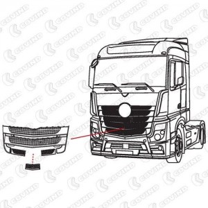 Защитная решетка Снизу справа МВ 1845 960122 COVIND