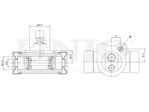 Цилиндр тормозной колесный BRC-20506 UNIO