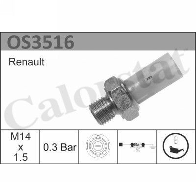 датчик давления масла! 0.3 Bar\ Renault 19/21/Clio/Espase/Megane 1.2-2.0i/2.1TD  OS3516 VERNET