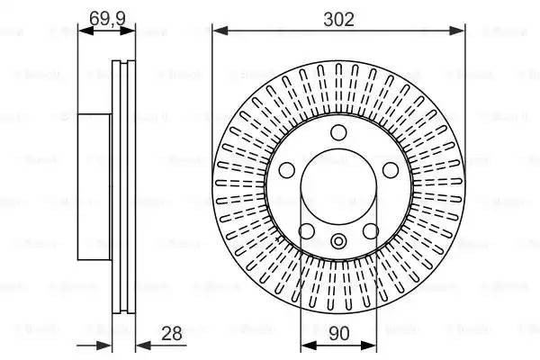 Диск тормозной RENAULT Master передний (1шт.) BOSCH 0 986 479 716 BOSCH