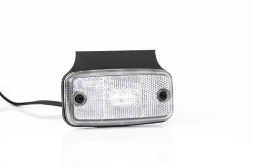 фонарь габаритный! белого цвета, LED 110х54, с кронштейном, проводом 0.5м\ Unive FT019BKLED FRISTOM