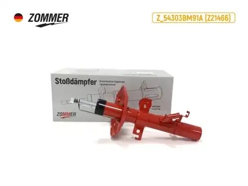 Амортизатор NISSAN Qashqai (левый) передний (газомасляный) Z54303BM91A ZOMMER