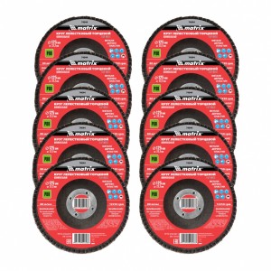 Круг лепестковый торцевой 125х22мм Р80 MATRIX 74044 MATRIX