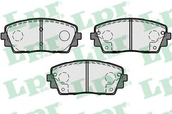 Колодки тормозные дисковые 05P1726 05P1726 LPR