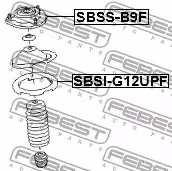 Опора амортизатора SBSS-B9F SBSSB9F FEBEST
