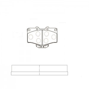 Колодки тормозные TOYOTA 4 Runner 1988 ~ 2002 / Hilux Surf 1989 ~ 2002 / Land Cr GK1109 CTR