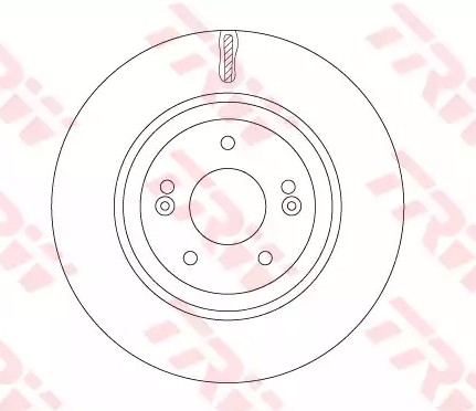 Диск тормозной HYUNDAI i40 (11-),ix35 (13-) KIA Optima (11-) (R17) передний (1шт DF7592 TRW