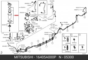 ФИЛЬТР ТОПЛИВНЫЙ 16405A000P 16405A000P MITSUBISHI