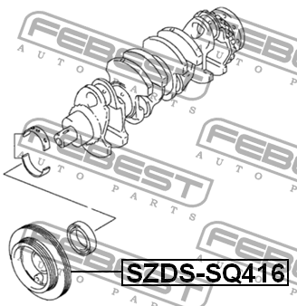 Шкив коленвала SUZUKI GRAND VITARA SZDS-SQ416 SZDS-SQ416 FEBEST