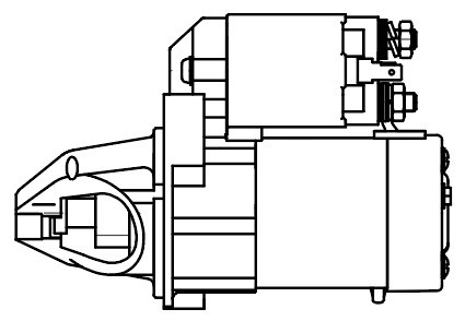 Стартер для а/м Mitsubishi Outlander III (12-) 2.0i 1,4кВт (LSt 1104) LST1104 START VOLT
