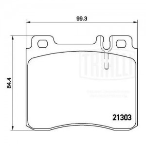 Колодки торм. Mercedes S (W140) (91-) диск. перед. (PF 4281) PF 4281 TRIALLI
