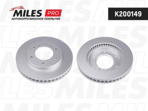 Диск тормозной (серия PRO с антикоррозионным покрытием) MITSUBISHI L200 05- пере K200149 MILES