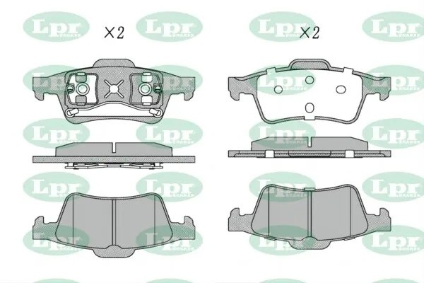 Комплект тормозных колодок 05P815 05P815 LPR