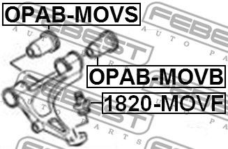 сайлентблок рычага зад.!\ Opel Movano 98> OPAB-MOVB FEBEST
